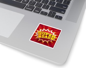 Super Dad Kiss-Cut-stickers