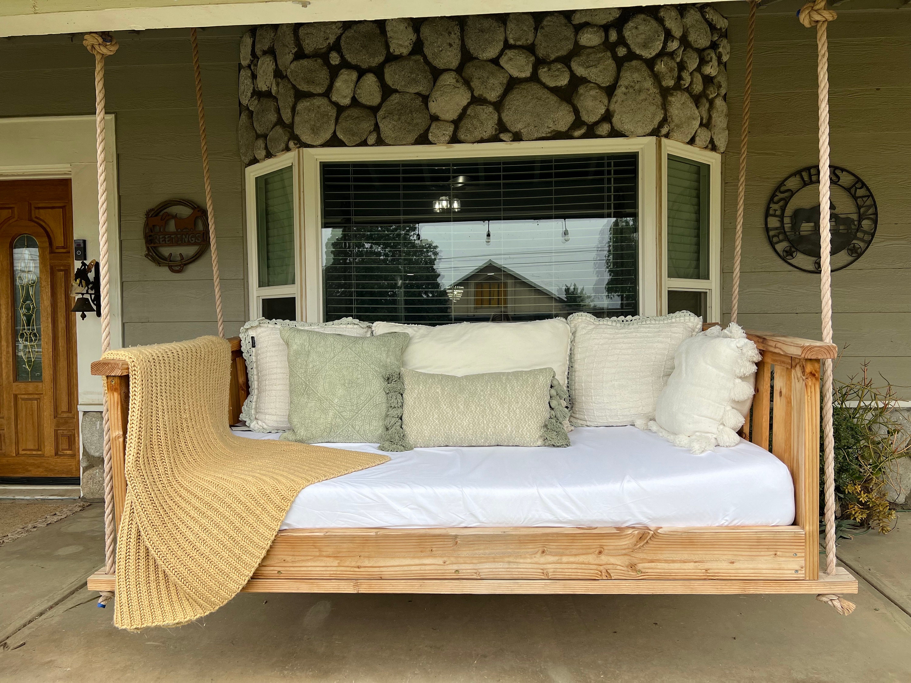 Daybed Porch Swings Handmade - Etsy