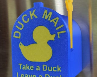 Cruise Duck Mailbox - Magnetic Cabin Door Duck Exchange Box | Take a Duck Leave a Duck | Cruise Ship Door Decor | Rubber Duck Mailbox