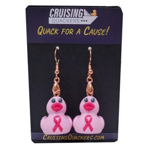 Quack for a Cause Dangle Duck Earrings