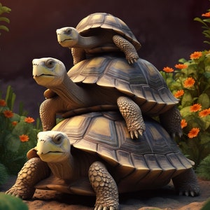 Triple Tortoise Feng Shui