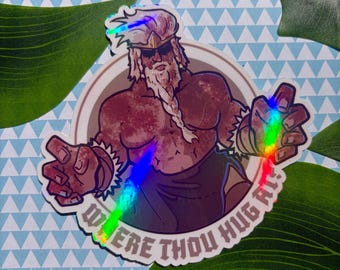 Elden ring inspired Godfrey first Elden lord  Decal Vinyl Holographic Waterproof WeatherProof