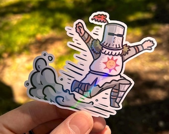 Solaire Dark souls Inspired praise the Sun water proof vinyl Sticker