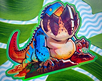 Dodogama Monster Hunter Worlds  inspired Holo Foil Waterproof  Sticker