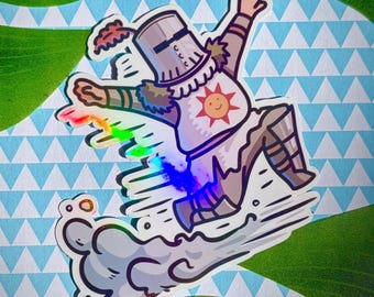 Solaire Dark souls Inspired Praise the Sun water proof vinyl Sticker