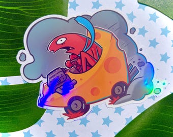Smiling friends inspired  Alan cheese Car Vinyl waterproof stickers