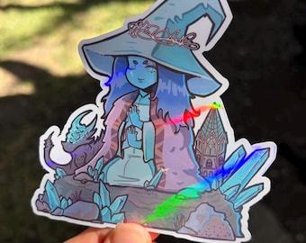 Elden ring inspired Ranni the witch glintstone dragon  Decal Vinyl Holographic Waterproof WeatherProof