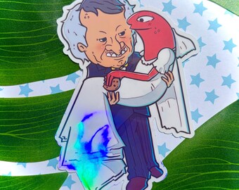 Smiling friends Inspired Alan X Mrboss Wedding  Vinyl waterproof stickers