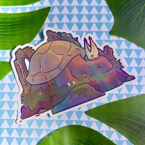 Elden ring Inspired Miriel Turtle Pope  Decal Vinyl Holographic Waterproof WeatherProof