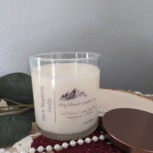 Black Raspberry Vanilla Soy Wax Candle 9 oz.