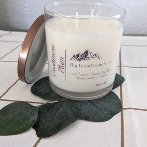 Cashmere Plum Soy Wax Candle 9 oz.