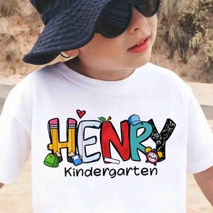 Custom Back To School Shirt for Boys, First Day Of School Outfit, Toddler School Tee, School Boy, Elementary School Shirt, Kindergarten Dude