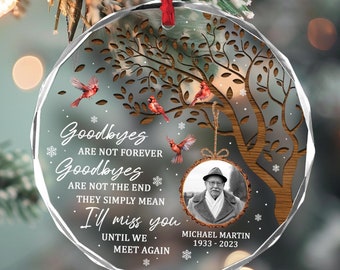 Personalized Memorial Ornament, Memorial Ornaments For Loss Of Loved One, Custom Photo Ornament, Remembrance Ornament, Christmas Gift
