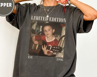 Custom Vintage Photo And Year, Custom Shirt With Picture Personalized 30th Birthday Gift Vintage 30th Birthday Party Vintage Est 1996 Shirt