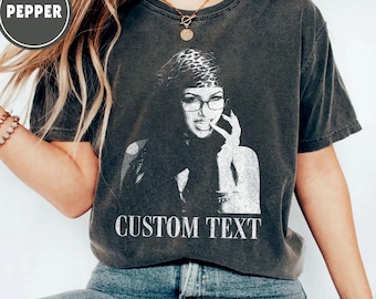 Comfort Colors Custom Photo Shirt, Personalized Picture Shirt, Picture T Shirt, Gift for Girlfriend, Girlfriend Face Shirt, Your Own Picture