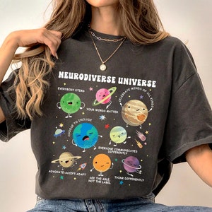 Autism Awareness Shirt, Neurodiverse Universe Shirt, Sped Teacher Shirt, Space Neurodiversity Shirt, Special Education Shirt, Autism Tees