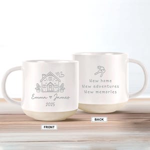Personalised New Home Gift, Engraved Mug Gift for New Home Occasion, Housewarming Gift For Couples,Moving In Gift for Friend,New Home Owners