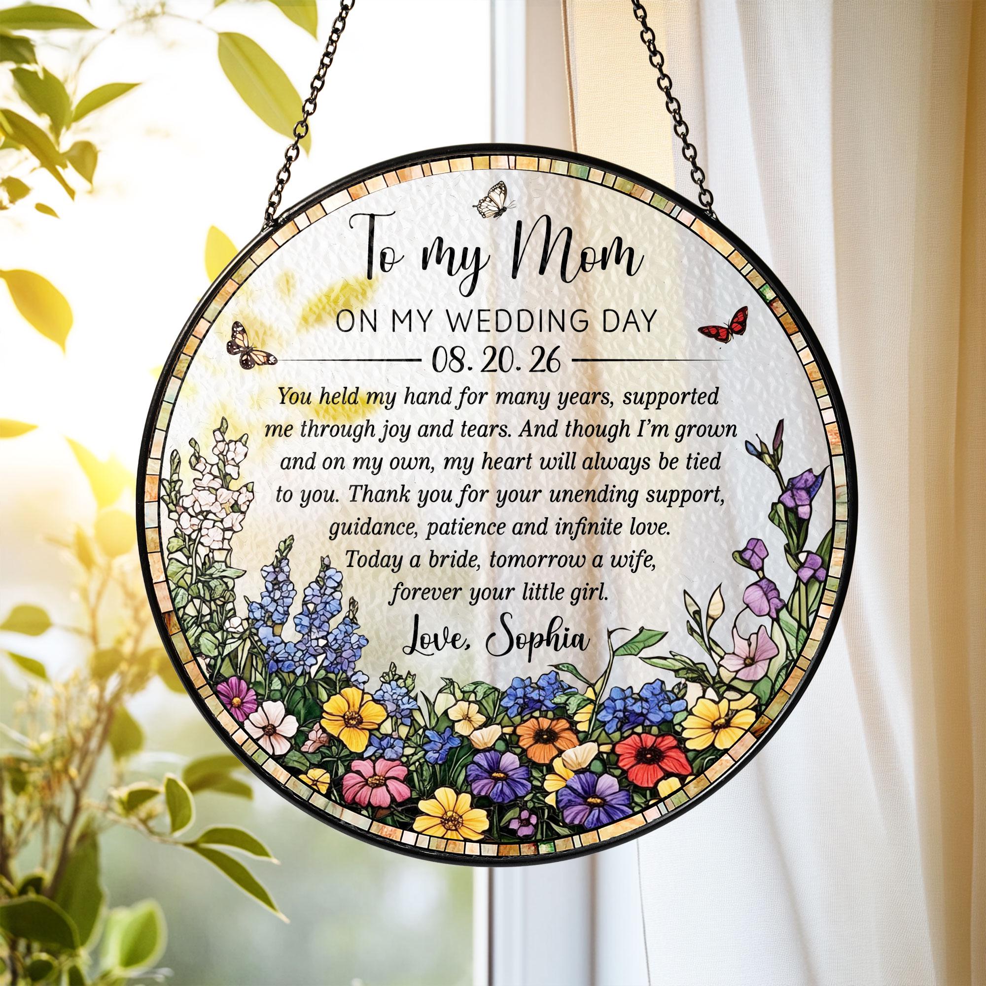 Custom Mother Of The Bride Suncatcher
