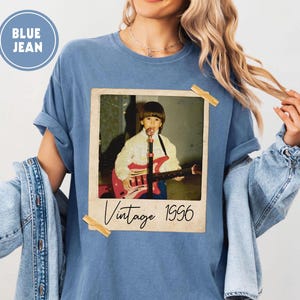 Custom Vintage Photo And Year, Custom Shirt With Picture Personalized 30th Birthday Gift Vintage 30th Birthday Party Vintage Est 1995 Shirt image 7