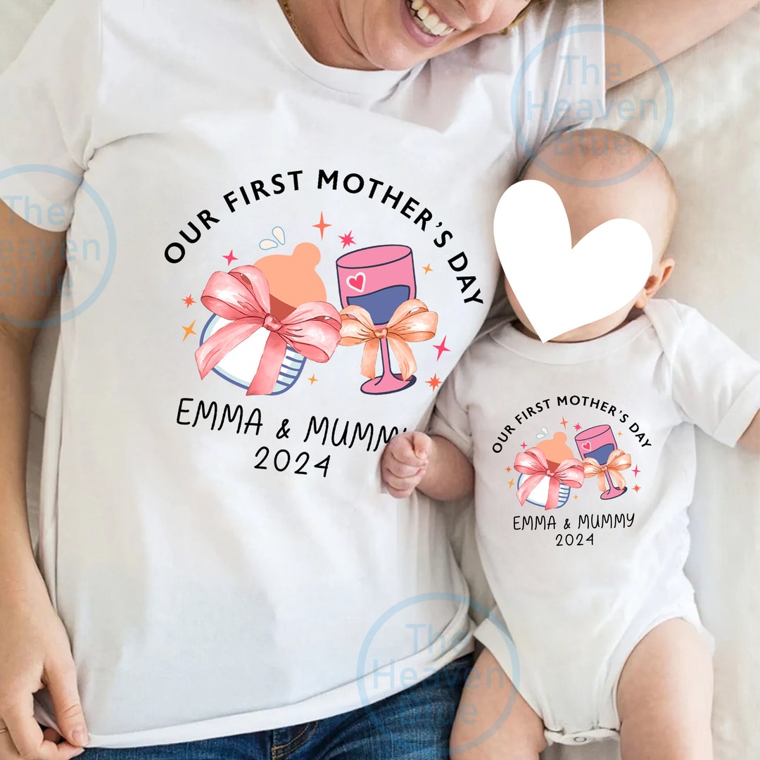 Our First Mothers Day Custom, New Mom Gift, Mothers Day Shirt ...