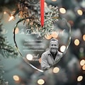Custom Photo Memorial Ornament, Dad Remembrance Christmas Ornament, Memorial Day Glass Ornament, Mom Loss Ornament, Loss of Father Gift