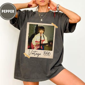 Custom Vintage Photo And Year, Custom Shirt With Picture Personalized 30th Birthday Gift Vintage 30th Birthday Party Vintage Est 1995 Shirt image 2