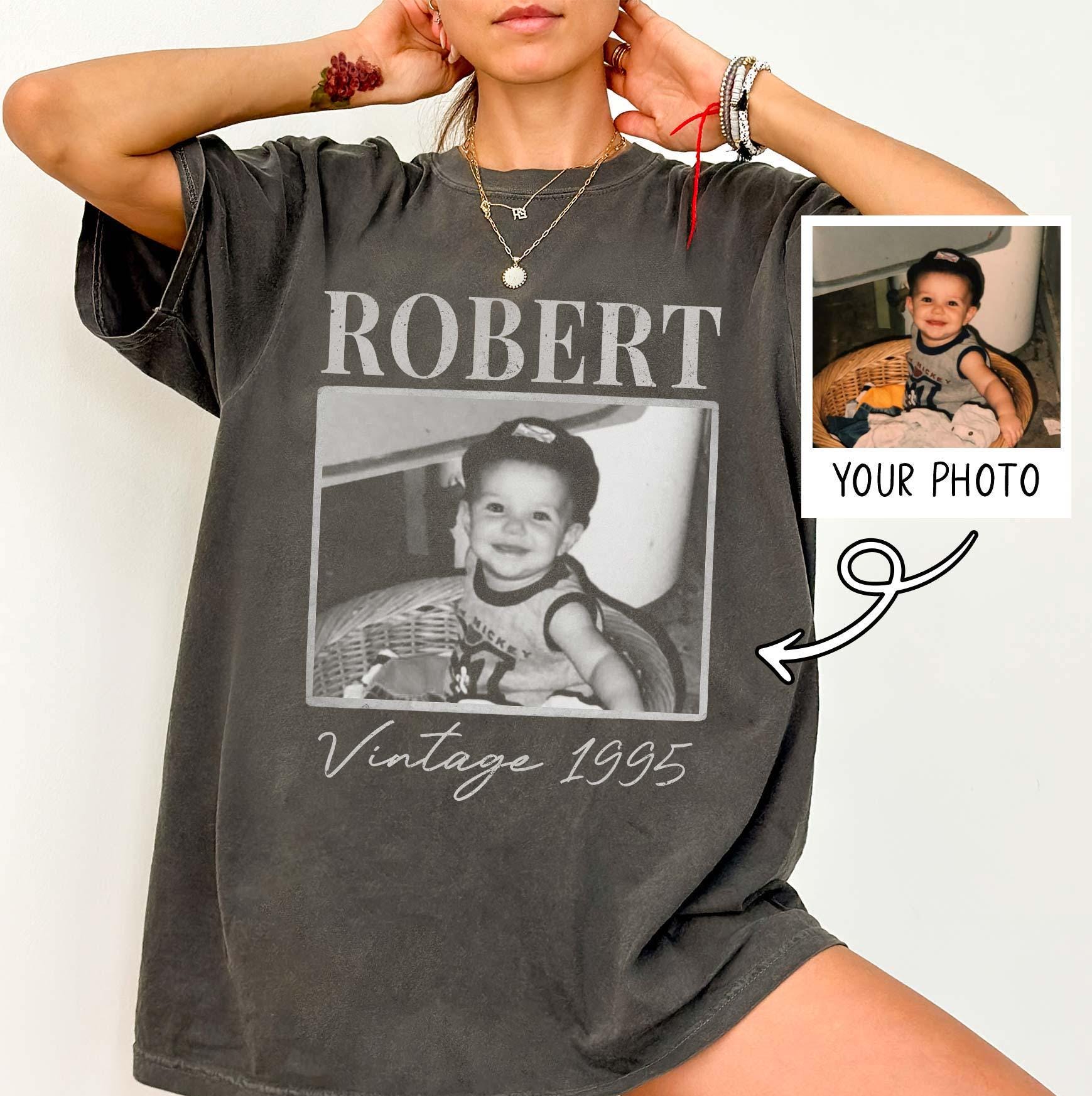 海外最新 Name Photo Vintage Custom and 30th Picture With Shirt Year トップス