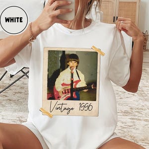 Custom Vintage Photo And Year, Custom Shirt With Picture Personalized 30th Birthday Gift Vintage 30th Birthday Party Vintage Est 1995 Shirt image 8