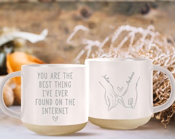 You Are The Best Thing I Ever Found On The Internet Mug Boyfriend Valentines Day Gift for Him, Funny Gift for Him, Husband Anniversary Gift
