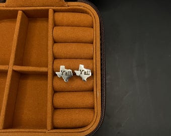 Texas Stud Earrings Gold or silver colored. Made from surgical stainless steel