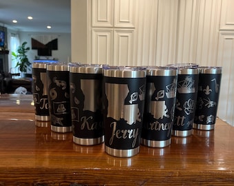 State of Louisiana full 20 oz tumbler wrap svg file