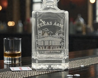 Kyle Field Engraved Decanter Set or Tumbler Texas A&M | College Station Gift  Texas Stadium Engraving | Alumni • Graduation Ag