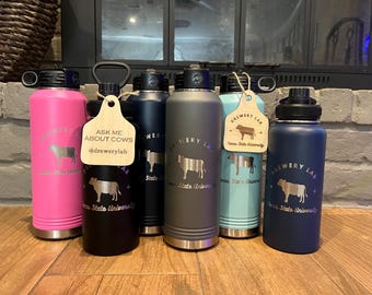 Custom Laser Engraved Stainless Steel Water Bottle: Personalized Drinkware