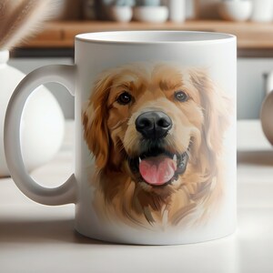 Golden Retriever Mug Mans Best Friend Mug Dog Lover Mug Pet Cup Animal Lover Cup Coffee Mug
