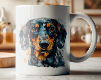 Dachshund Mug Ceramic Coffee Cup with Cute Dog Design Ideal Gift for Dachshund Lovers Pet Themed Mug