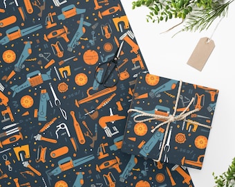 Gift Wrapping Fathers Day Gift Wrap Gift for Dad Gift For Father Best Dad Wrapping Dad Tool Set Gift Wrapping Tools Gift Wrap