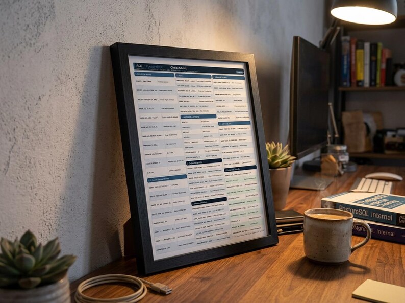 Guia de Consulta Rápida de SQL e PostgreSQL - Download Imediato | Guia de Referência para Desenvolvedores de Banco de Dados | Comandos de Consulta imagem 2