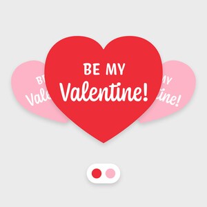 Be my valentine! • Heart sticker • Waterproof sticker • Dishwasher-safe • Ideal for a water bottle, laptop, tablet, Kindle, or phone case