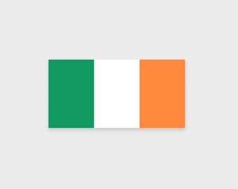 Calcomanía De Vinilo Con Diseño De Bandera De Irlanda Y