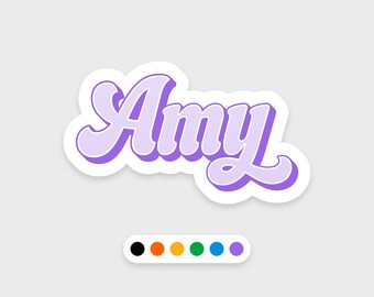 Custom name sticker for kids tumbler • Waterproof sticker • Dishwasher-safe • Ideal for a water bottle, laptop, tablet, Kindle, or phone