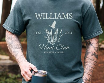 Personalized Duck Hunting Shirt Duck Hunter Gift for Him Hunting Camp Sweatshirt Hunting Gifts for Dad Shirt Hunting Supplies Accessories