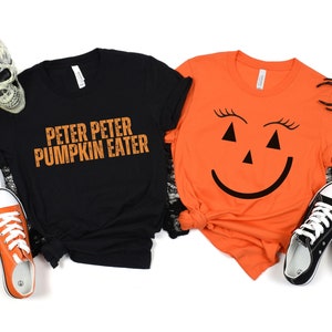 Adult Couples Halloween Costume Pumpkin Costume Couples Halloween Shirts Plus Size Costume Halloween Shirt Matching Halloween Couple Costume