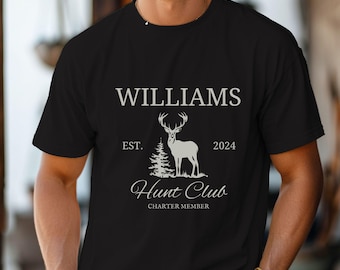 Personalized Hunting Shirt Deer Hunter Gift for Him Hunting Camp Sweatshirt Fathers Day Gift for Dad Shirt Hunting Supplies Hunt Accessories