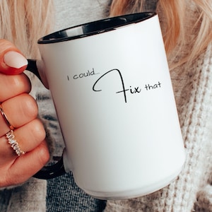 Funny Handyman Coffee Mug for Dad Handy Man Gifts Woodworker Gift Construction Worker Fix It Man Gifts Birthday Christmas Fathers Day Gift