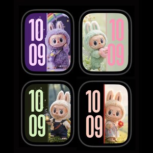 18pics Bundle Labubu Style iWatch Face Gallery Photos Pop Mart , iWatch Wallpaper, Watch Wallpaper, Mobile Art, iWatch Face Labubu PNG