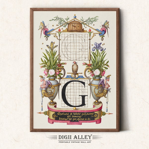 Illuminated Letter G - Etsy