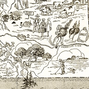 Pictorial State Map of Colorado – Digital Download PRINTABLE Vintage ...