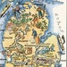Fun State Map of Michigan – Digital Download PRINTABLE Vintage ...