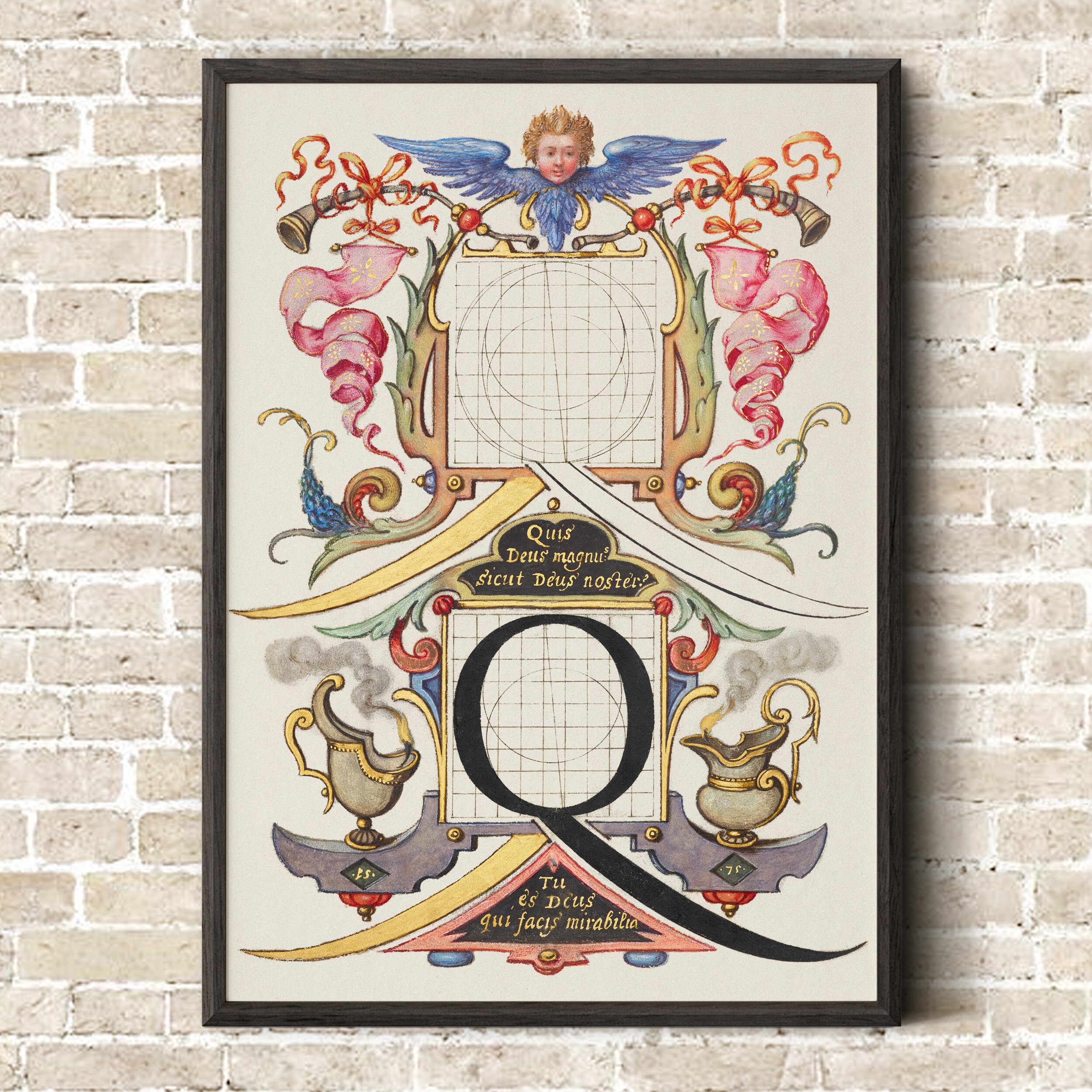 Letter Q Calligraphy Alphabet Printable Digital Download Vintage Letter Q Calligraphy Alphabet Printable Digital Download Vintage