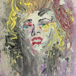 Marilyn Monroe Original 18x24 Canvas Painting